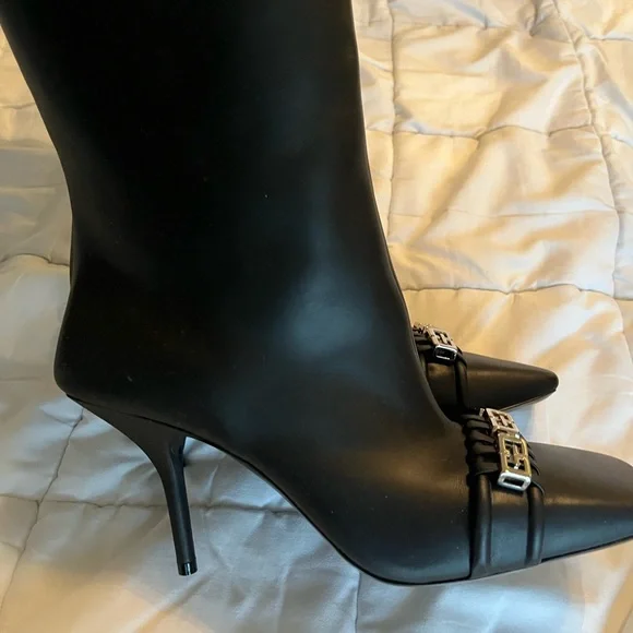 Givenchy G-woven square toe, knee-high boot - Picture 5 of 6